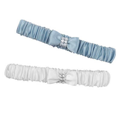 Rhinestone Bow Wedding Garter