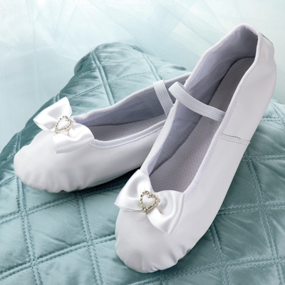 Sparkling Hearts Reception Slippers
