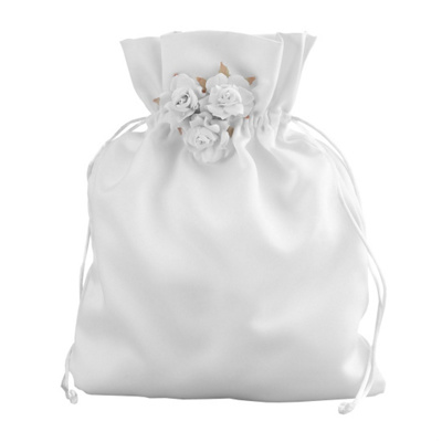 Rose-Trimmed Money Bag For the Bride