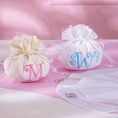 Classic Monogrammed Jewelry Pouch