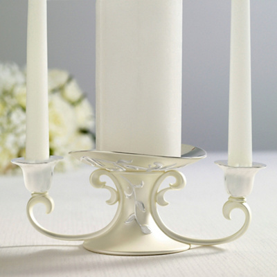 Lenox Opal Innocence Unity Candle Holder
