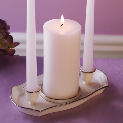 Lenox Wedding Promises Unity Candleholder with Candles