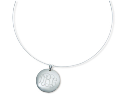 Pewter Pendant on Sterling Silver Neck Wire
