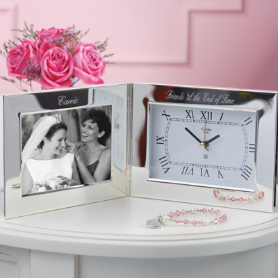 Clock With Picture Frame