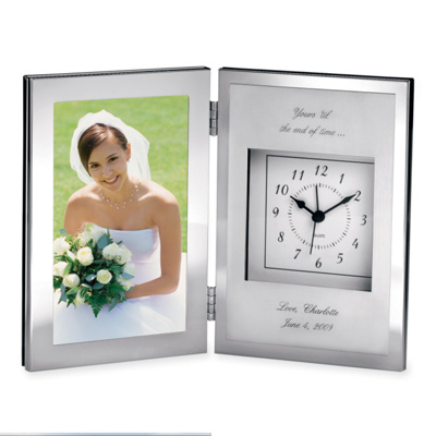 Elegant Clock and Frame Combination