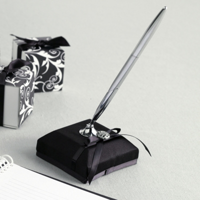 Classic Black Wedding Pen Set