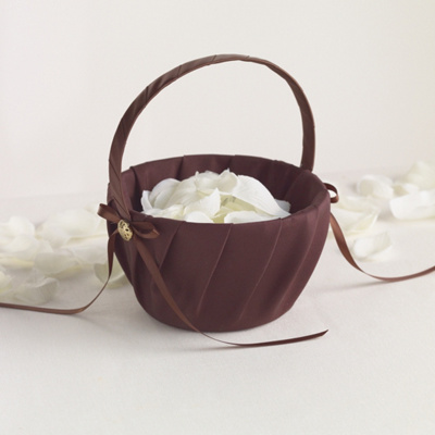 Chocolate Flower Girl Basket