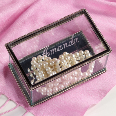 Rectangular Glass Memento Box