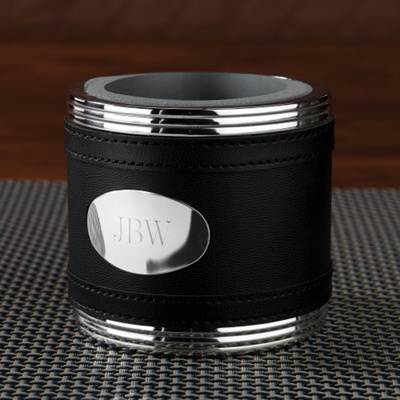 Personalized Black Beverage Cooler for Groomsmen
