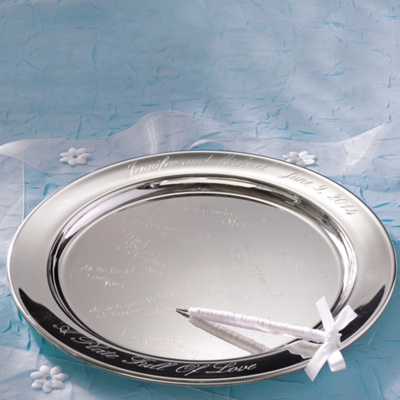 Pewter Keepsake Plate 12"
