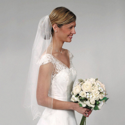Curly Edge Wedding Veil