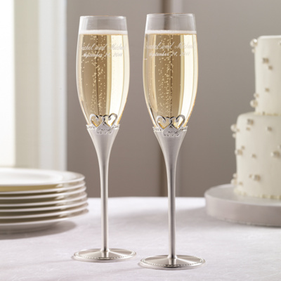 Two Hearts One Love Wedding Toasting Flutes You May Also Like