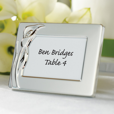 Wedding Reception Card Holder on Calla Lily Wedding Place Card Holder   Wedding Place Card Holders
