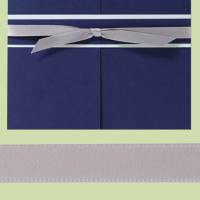 Silver/Gray Satin Pre-Cut Ribbon