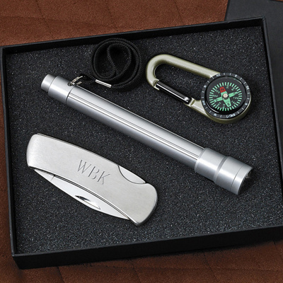 Three-piece Camping Gift Set for Groomsmen