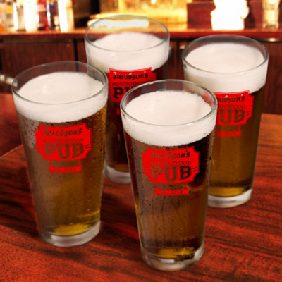 Personalized Pub Glass Set of 4