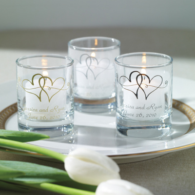 Twin Heart Design Votive Candle Holder