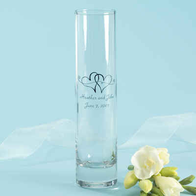 Twin Heart Design Favor Vase