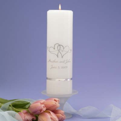 Twin Hearts Unity Candle