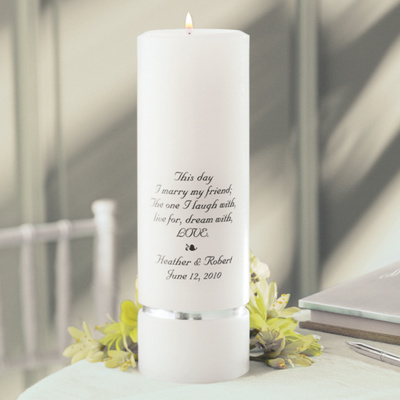 "I Marry My Friend" Unity Candle