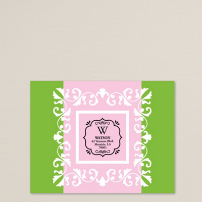 Decorative Square Note Card Set