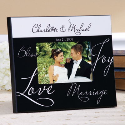 Mr. and Mrs. Wedding Photo Frame