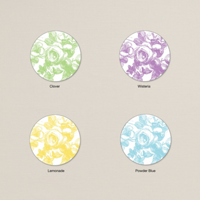 Antique Blossoms Round Labels