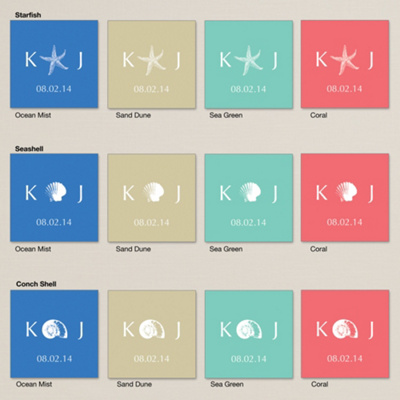 Seaside Splendor Square Labels