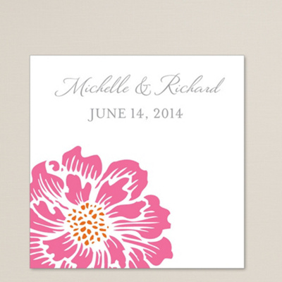 Moss Roses Square Labels
