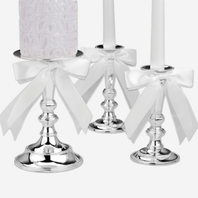 Silver-plated Candle Holder Set
