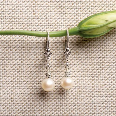 Freshwater Pearl Sterling Earrings