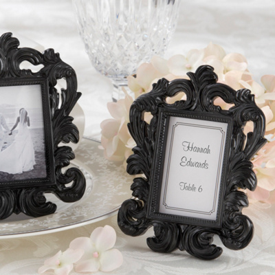 "Black Baroque" Place Card Holder/Photo Frame