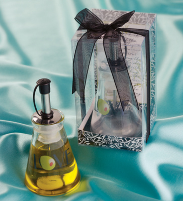 "Olive You" Olive Oil Bottle Wedding Favor
