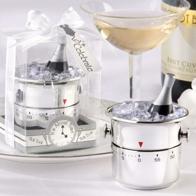 Champagne Bucket Timer Wedding Favor