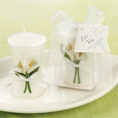 Candle Wedding Favor on Calla Lily Candle Wedding Favor   Wedding Favor Candle