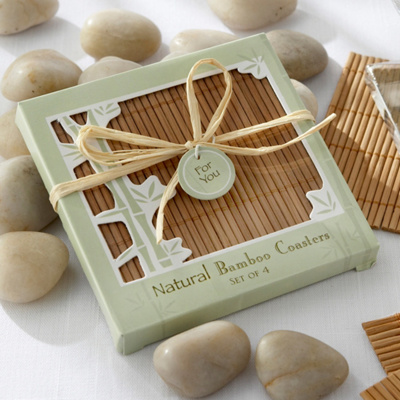 Natural Bamboo Eco-Friendly Coasters/Set of 4
