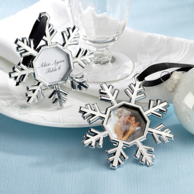 Snowflake Ornament Wedding Place Card Holder Set of 4 You May Also Like