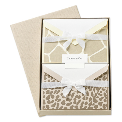 Crane & Co. Safari Letterpress Notes Gift Sets