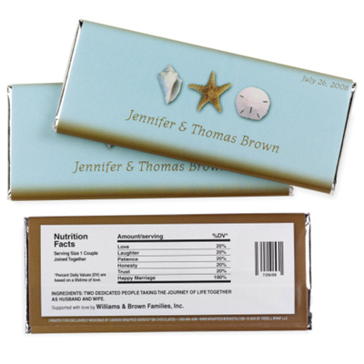Hershey's® Chocolate Bars with Personalized Wrappers Beach Design