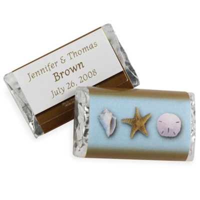 Hershey's® Seashell Mini Chocolate Bars Personalized Favor