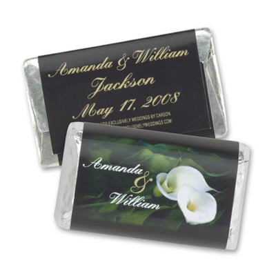 Hershey's® Calla Lily Personalized Mini Chocolate Bar Favor