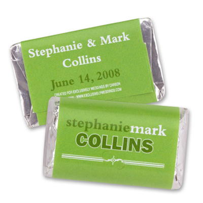 Hershey's® Mini Chocolate Bars with Personalized Wrappers Creative Names Design