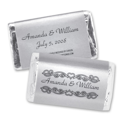 Hershey's Wedding Rehearsal Dinner Personalized Mini Chocolate Bar Favor