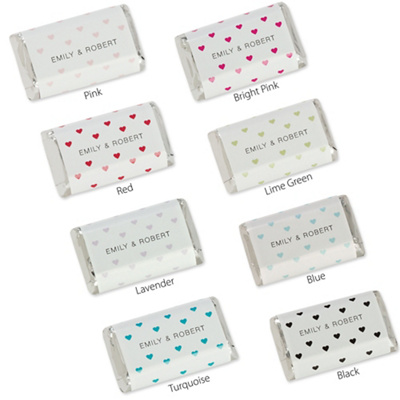 Hershey's® Personalized Mini Hearts Mini Chocolate Bar Favor