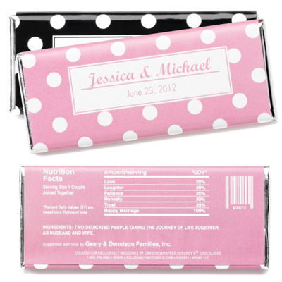 Polka Dot Hershey's® Bar- Large