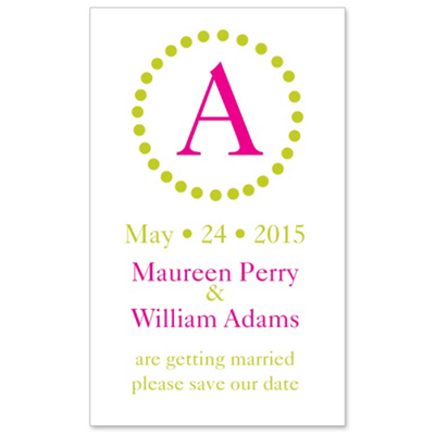 Circle Initial Save the Date Wedding Magnet You May Also Like