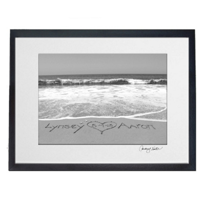Names in the Sand... Custom Seaside Photo