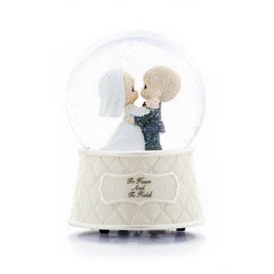 Precious Moments Musical Waterglobe Cake Top