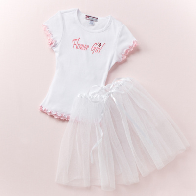 Flower Girl Shirt Set