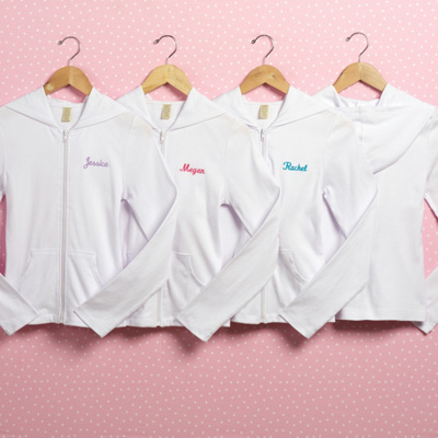Personalized White Hoodie